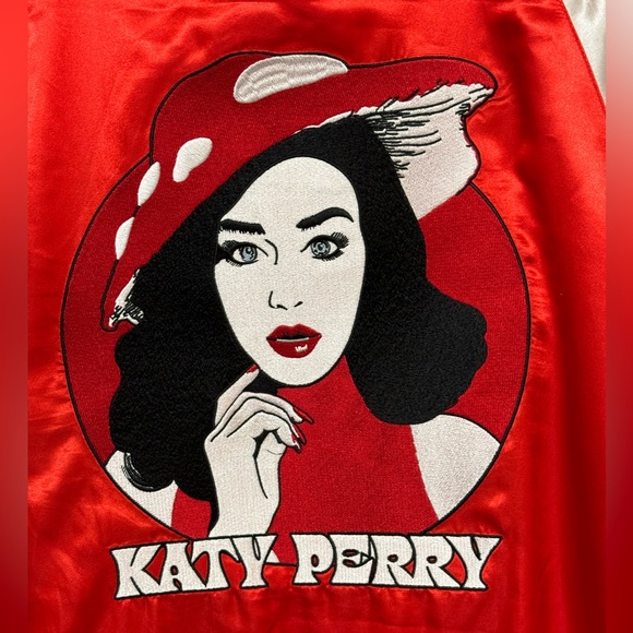 Official Katy Perry Play Satin Retro Varsity Bomber Concert Tour Jacket XXL RARE - Picture 5 of 5